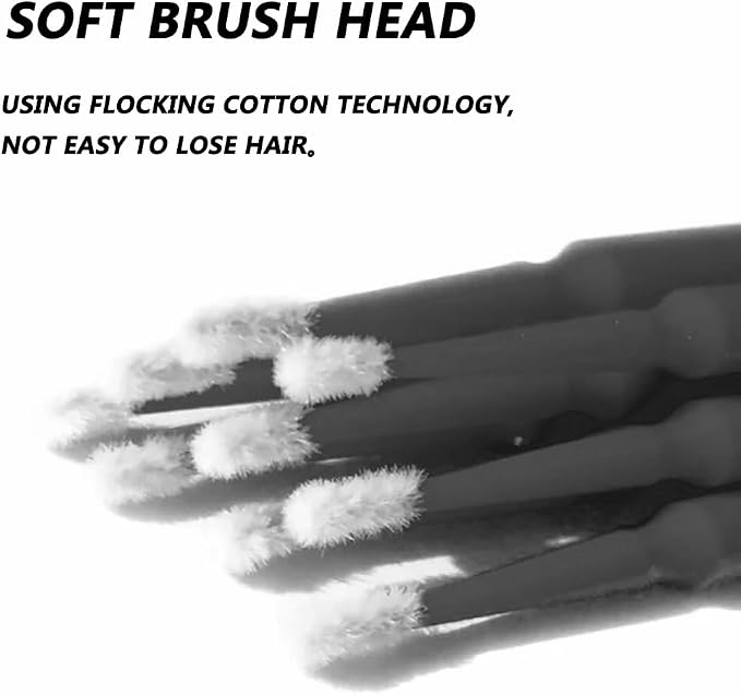100 Pack Phone Charge Port Cleaning Tool kit, Bendable Mini Soft Round Brushes - Image 3