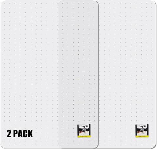 Kuyal Office Chair Mat for Carpet, 2 Pack 32x 49 Clear Heavy Duty Computer by Kuyal