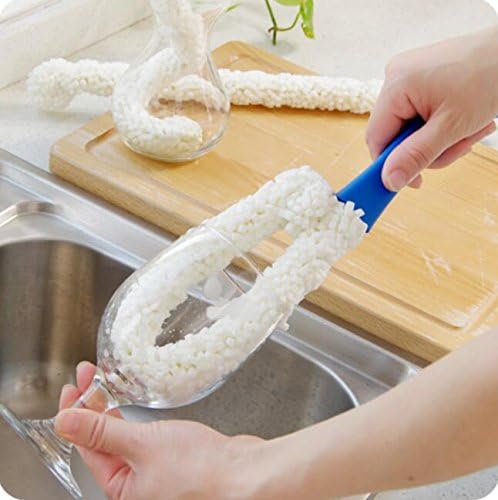 Long Bottle Brush Cleaner for Decanters & Water Bottles – 16” Flexible Foam - Image 3