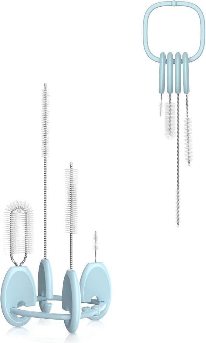 YOTIME Standing Straw Cleaner Brush Set, 4in1 Reusable Straw Brushes by YOTIME