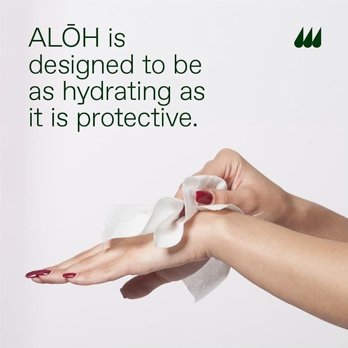 ALŌH Skin - Softening Sanitizing Hand Wipes – Lavender Rosewood + Aloe - 1 Box - Image 5