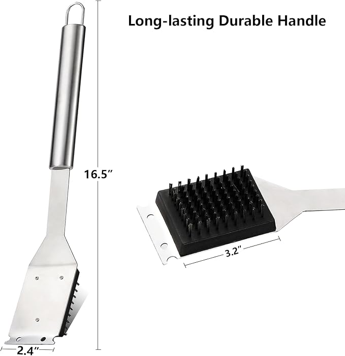 16.5” Grill Brush and Scraper - Image 2
