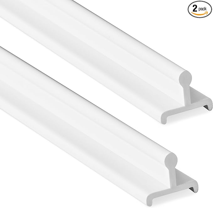 2 Pcs Sliding Screen Door Replacement Track 72 Inch Vinyl Bottom Track Sliding by Colingmill