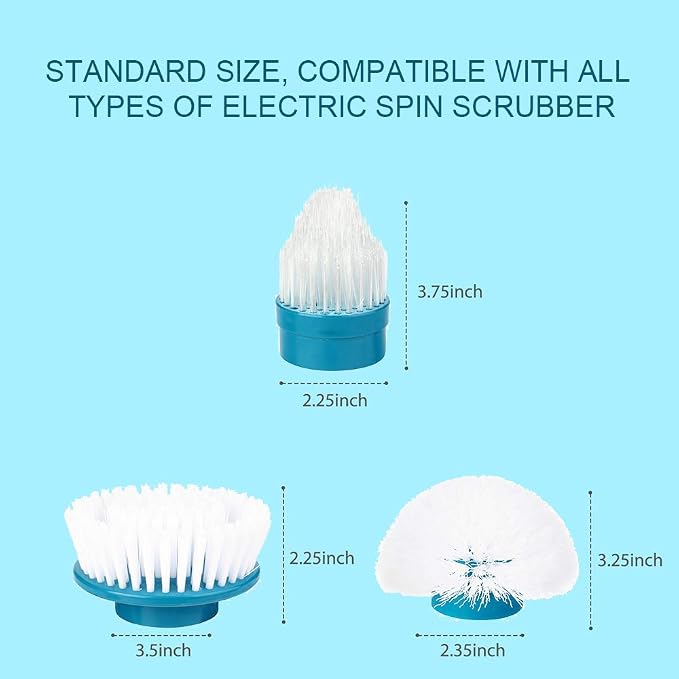 Replacement Brush Heads for Hurricane Spin Scrubber - Image 2