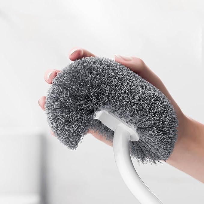 Modern Curved Toilet Brush Set - Image 3
