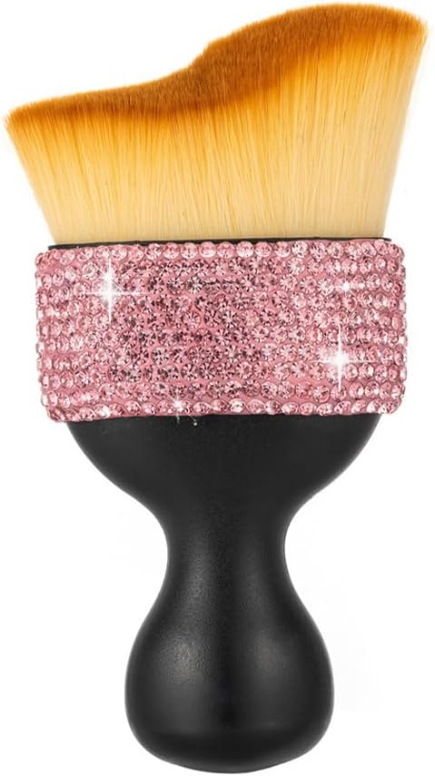Bling Car Interior Dust Brush, Glitter Diamond Crystal Soft Bristles Dusting by GSRYPC