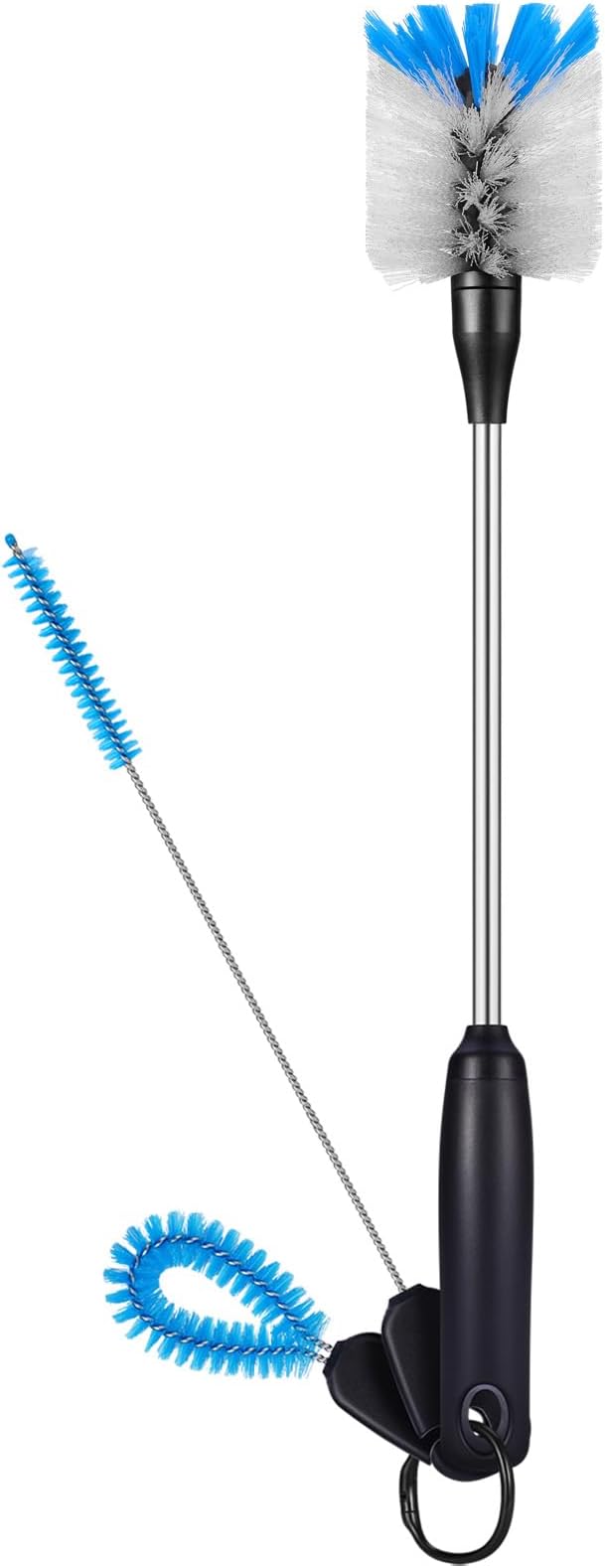 3-in-1 Stainless Steel Bottle Brush and Straw Cleaning Set, Long Handle Scrub by mosolan