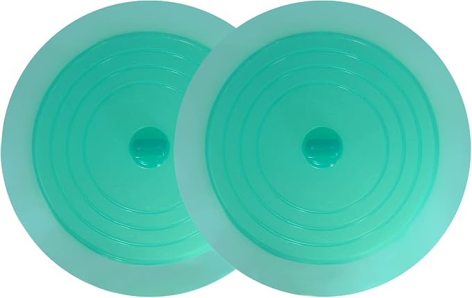 V-TOP Tub Stopper 2 Pack, 6 inches Large Silicone Drain Plug Hair Stopper Flat by V-TOP