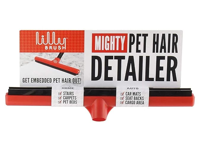 Lilly Brush Mighty Pet Hair Detailer Head Dog & Cat Fur Clean-Up - Image 7