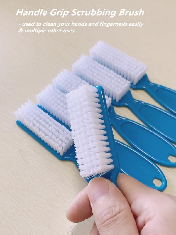 6Pcs Nail Brush for Cleaning Fingernails, Handle Grip Cleaning Brush for Nail - Image 2