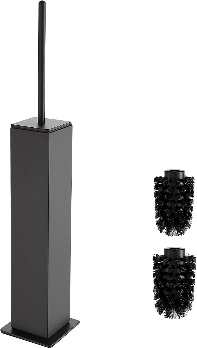 Toilet Brush and Holder Floor Standing, Gun Gray by BVLBath