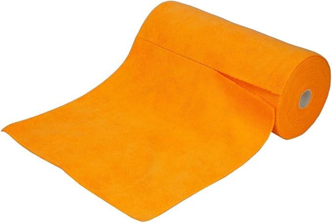 Maxshine Universal Orange Microfiber Tear-Away Towel Roll | 30 Reusable 12”x12” - Image 8