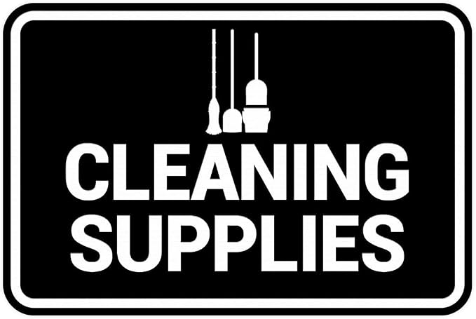 Signs ByLITA Classic Framed Cleaning Supplies Sign by SignsByLITA