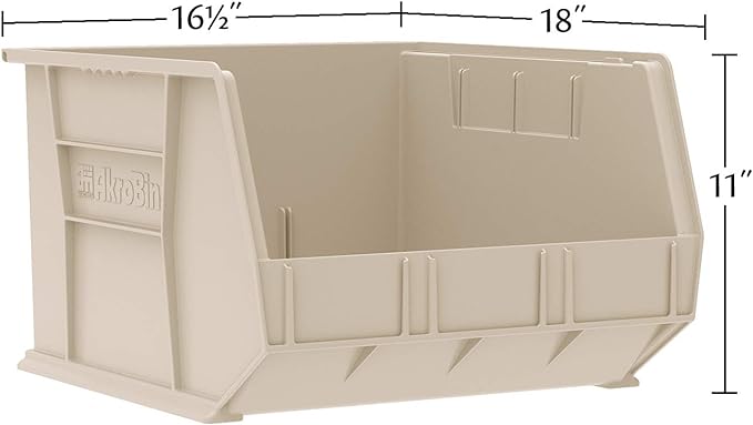 Akro-Mils 30270 AkroBins Plastic Storage Bins, Space-Saving Stackable Bins - Image 3