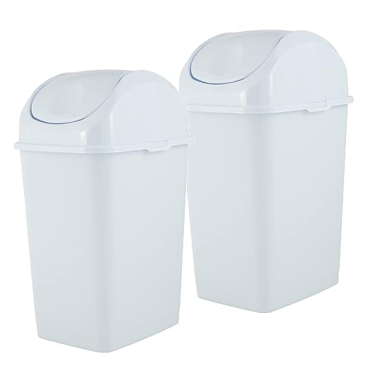 Superio Kitchen Trash Can with Swing Top Lid 9 Gallon Slim Waste Bin 37 Qt - Image 9