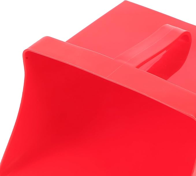 VOSAREA Handheld Dustpan and Garbage Shovel, Thickened Red Plastic Reusable - Image 3