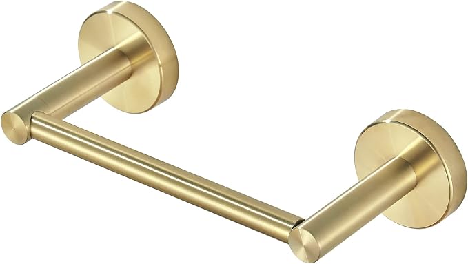 Gold Toilet Paper Holder, Bathroom Toilet Paper Roll Holder Brushed Gold TP by FAIRGIA