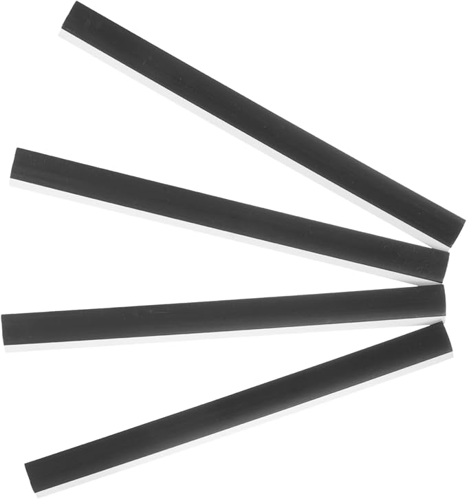 4Pcs Rubber Dustpan Lip Replacement Strips Edge Accessories by HOLIDYOYO
