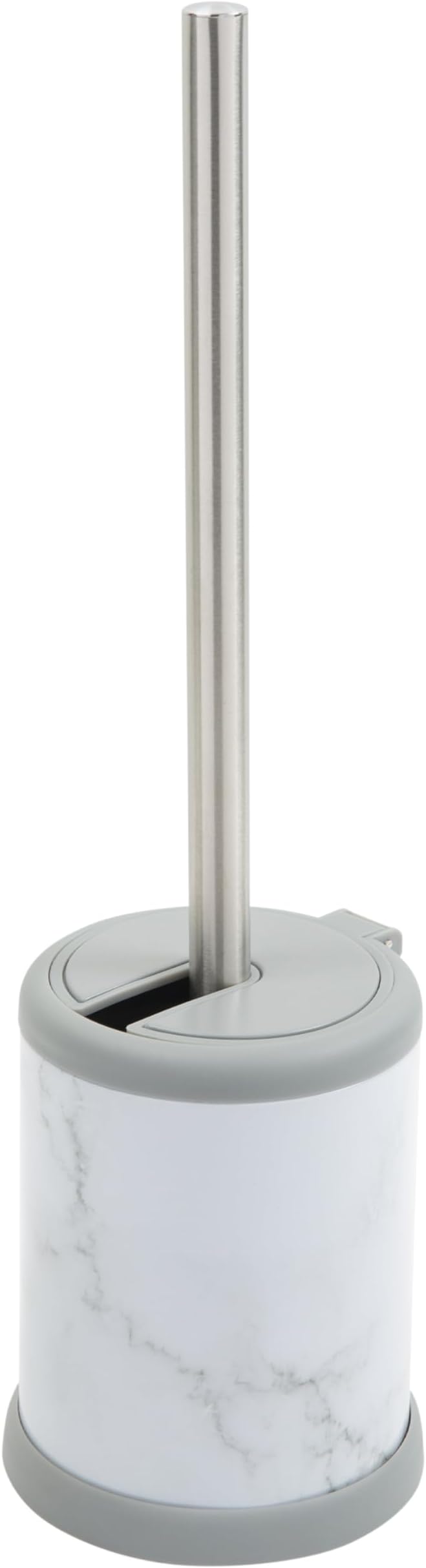 Bath Bliss Toilet Brush and Holder | Self Closing Lid | 360 Degree Brush Head | by BathBliss