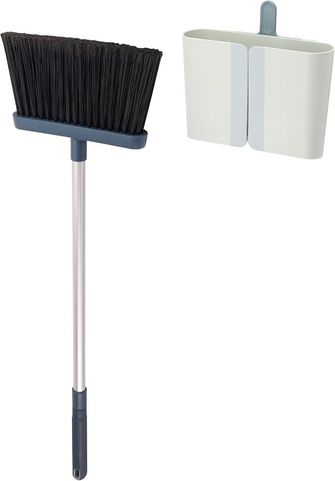Joseph Joseph CleanStore Wall-Mounted Adjustable Long Handle Broom Sweeper by JosephJoseph