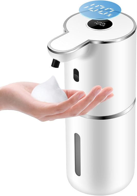Automatic Foaming Soap Dispenser 12.8oz, Rechargeable & 6 Levels Foaming by Unknown