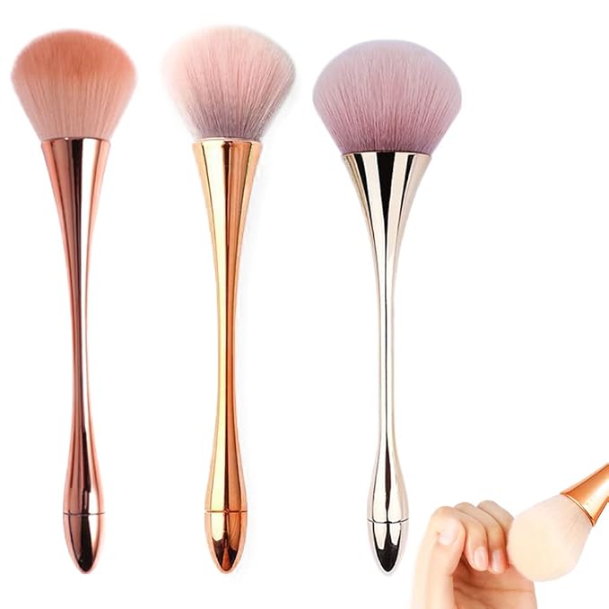 3Pcs Nail Dust Brush Acrylic Brush Cleaner Nail Brushes by Ainvhh