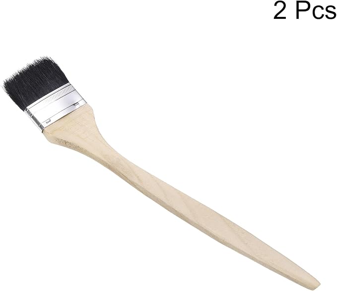 uxcell 2pcs Bent Radiator Paint Brush 2.5" Width Curved Wall Paint Soft Bristle - Image 3