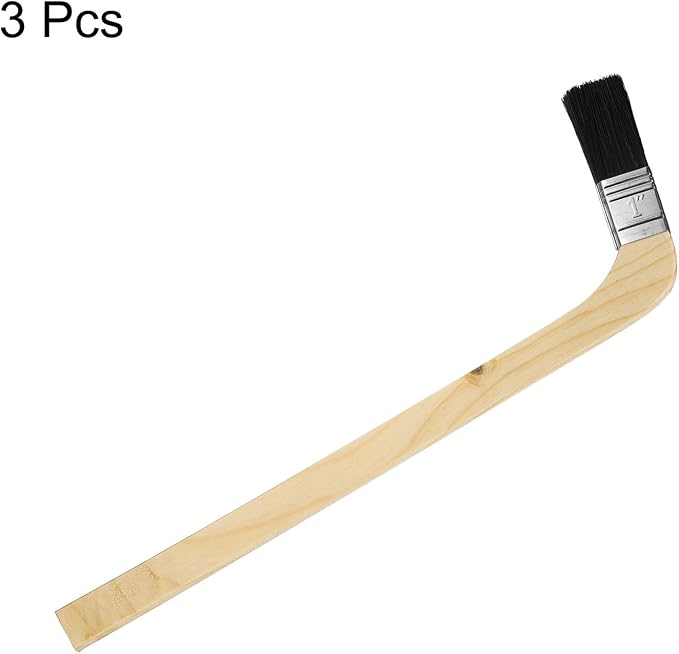 HARFINGTON Paint Brush 3Pcs 1" Brush Width Reusable Variety Angled Bend Brushes - Image 3