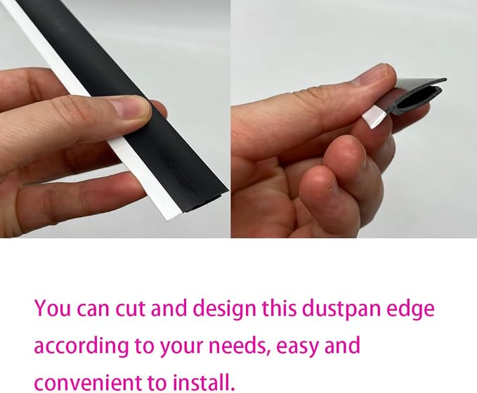 6 Pcs Dustpan Edge Replacement, 26cm Garbage Shovel Rubber Lip Strip - Image 7