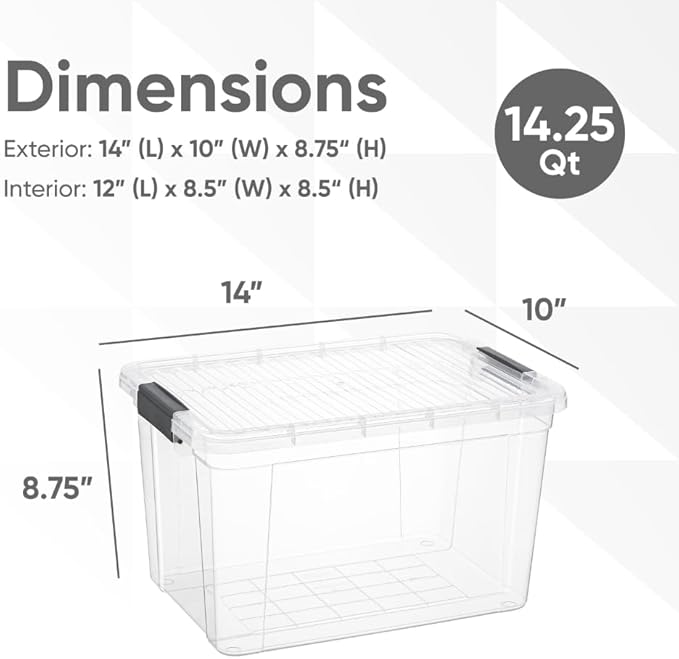 Superio Clear Storage Boxes - Image 2