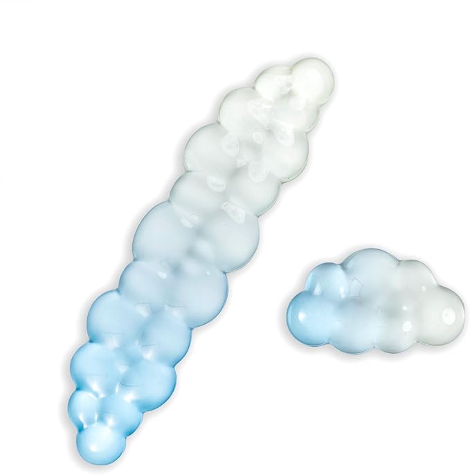 Ergonomic Gel Cloud Keyboard and Mouse Wrist Rest Set – Clear Wrist Rest by Sumgsn