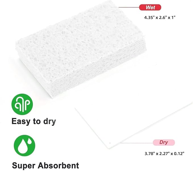 12 - Pack Non-Scratch Scrub Sponges - Sponges - Image 3