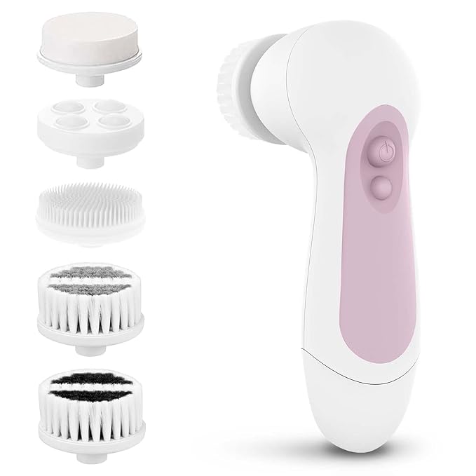 Waterproof Facial Cleansing Spin Brush Set by CLSEVXY
