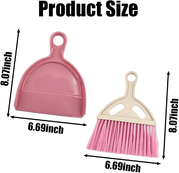 6 Pack Mini Dustpan and Brush Set - Image 2