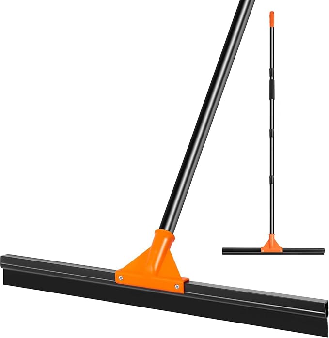 Heavy Duty Floor Squeegee with Long Handle by Unknown
