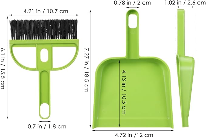 DECHOUS Dustpan and Broom Set for Desk: 6 Pack Mini Handheld Cleaning Broom and - Image 5