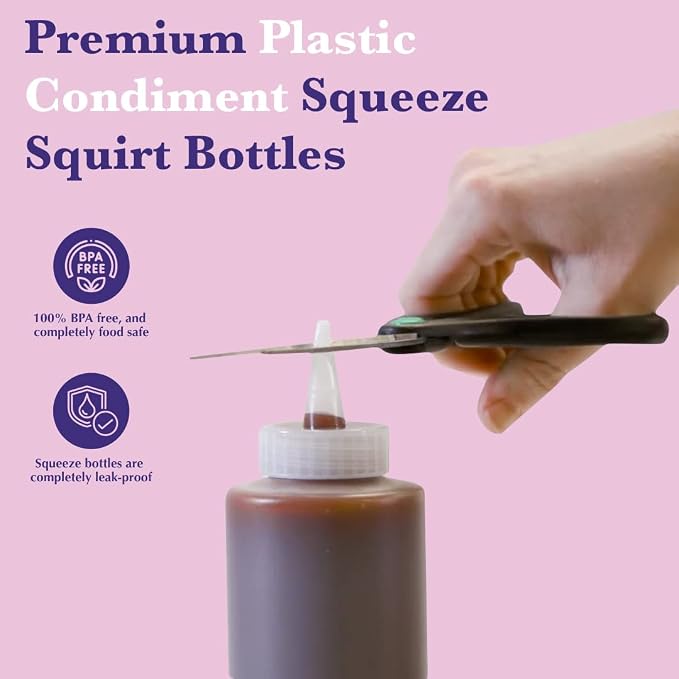 6-Pack Condiment Squeeze Bottles - Image 2
