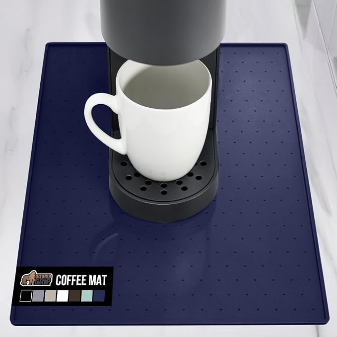 GORILLA GRIP Silicone Coffee Mat, Espresso Machine Bar Accessories, Keep by GorillaGrip
