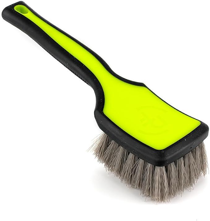 Detail Factory - ProGrip Tire Brush - Ergonomic ProGrip Handle, Stiff Synthetic by DetailFactory