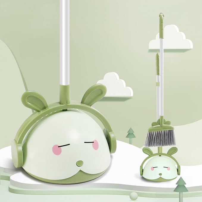 Kids Cleaning Toy Set, Mini Child Broom, Mop and Dustpan, Little Housekeeping - Image 4
