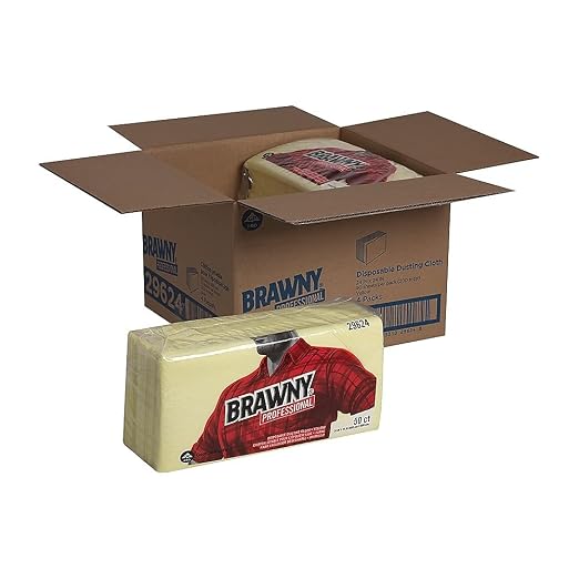 Georgia-Pacific Brawny Yellow Quarter-Fold Disposable Dusting Cloth by GP PRO - Image 6