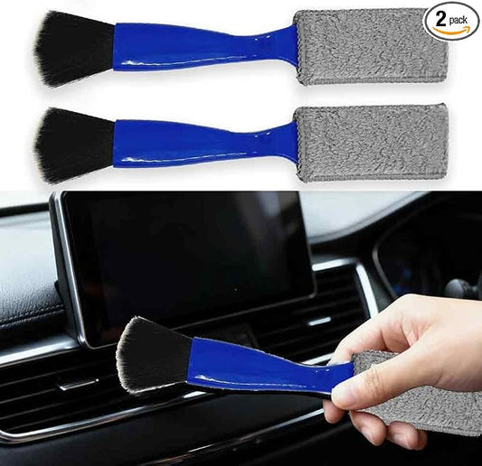 Double-Headed Car Cleaning Brush, Car Detailing Brush by QKWL