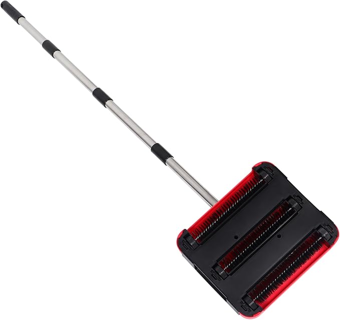 1Set Adjustable Height Manual Carpet Sweeper by HOLIDYOYO