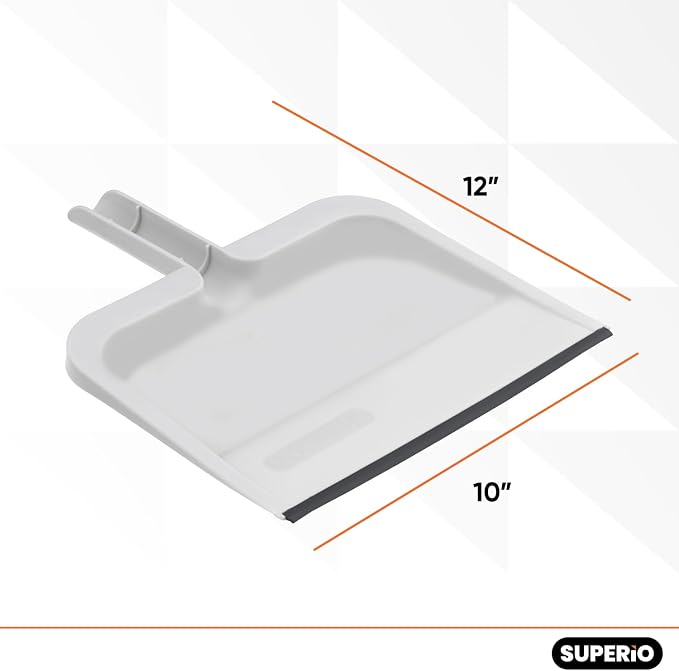 Superio Angle Broom and Clip-On Dustpan Set, Slim Hand Broom Telescopic Handle - Image 2