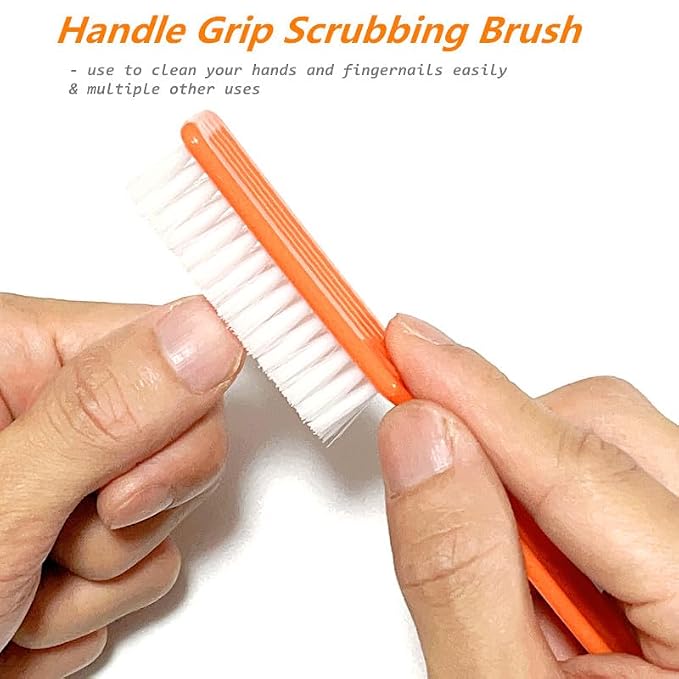 6Pcs Nail Brush for Cleaning Fingernails, Handle Grip Cleaning Brush for Nail - Image 4