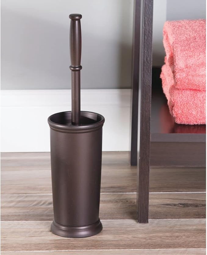 mDesign Toilet Bowl Brush and Holder - Image 2
