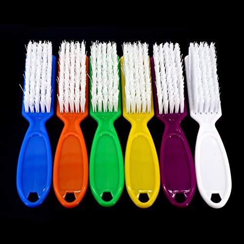 6 Pcs Handle Grip Nail Brush, Nail Cleaning Brushes - Image 5