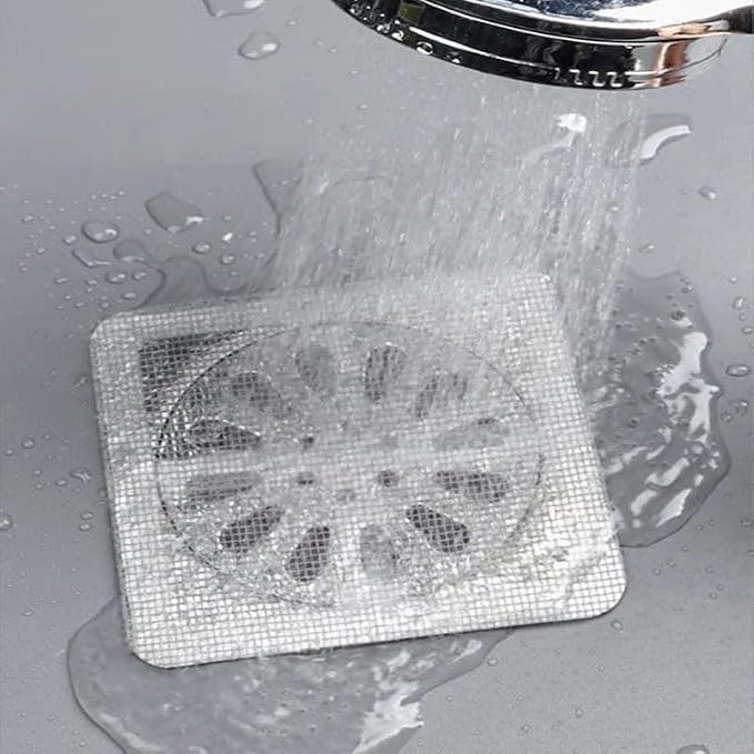 Disposable Shower Drain Cover Hair Catcher Shower Drain Mesh Stickers, - Image 5