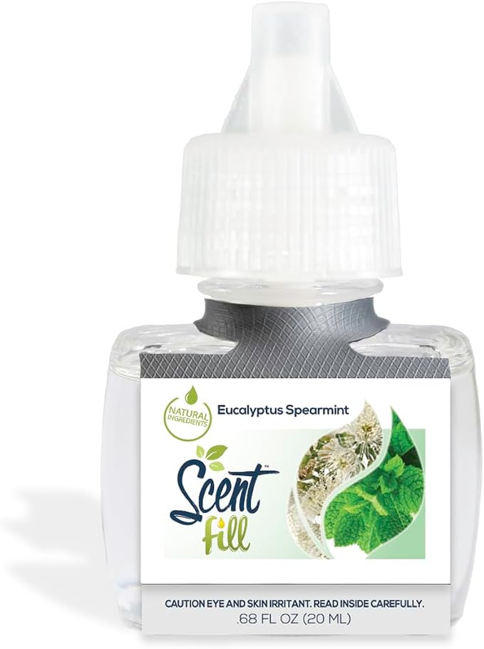 Scent Fill Eucalyptus Spearmint Plug in Air Freshener, 4 Scented Oil Refills - Image 3