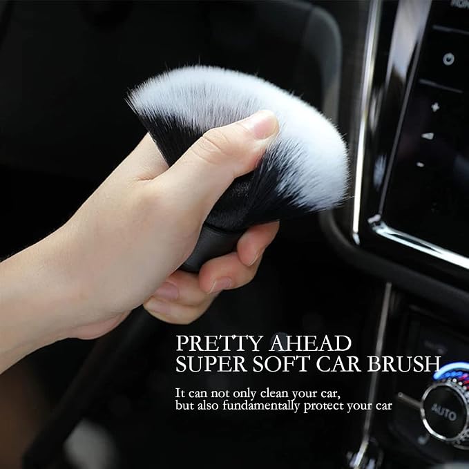 Auto Interior Dust Brush, Car Soft Bristles Detailing Brush, Scratch Free Dust - Image 3